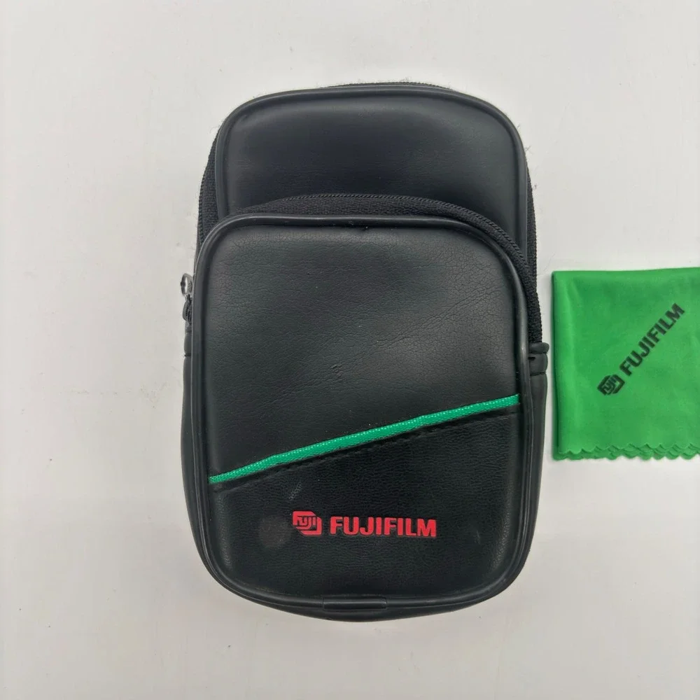 Fujifilm Compact Digital Camera Case Black Pouch with Belt Loop & Cleaning Cloth